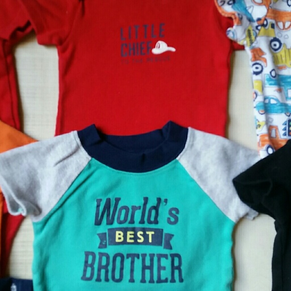 0/3 and 3 month Carter's boy onesies - Picture 4 of 6